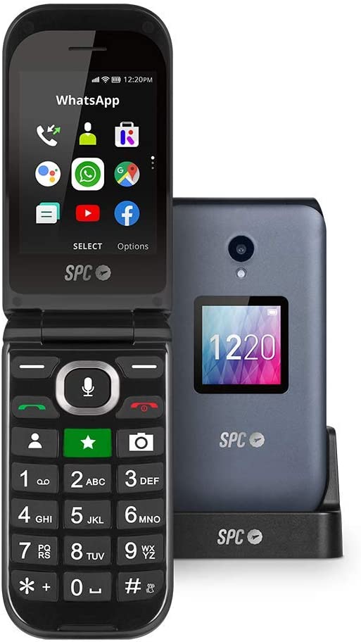 Teléfono móvil con tapa para mayores SPC STELLA 2, con pantalla de